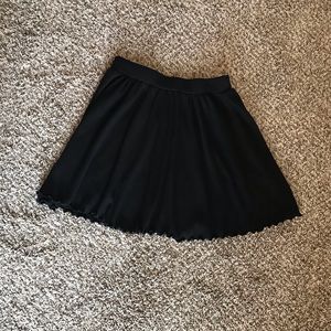 Blue Blush Black Soft Skater Skirt Mini Medium